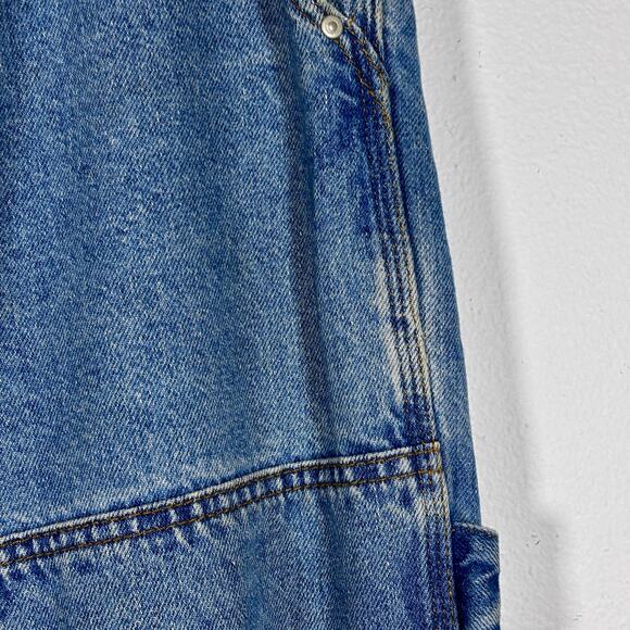 ASOS Design Double Knee Denim Baggy Jeans Worker Pants W 32" L 32" Like New - Picture 13 of 16